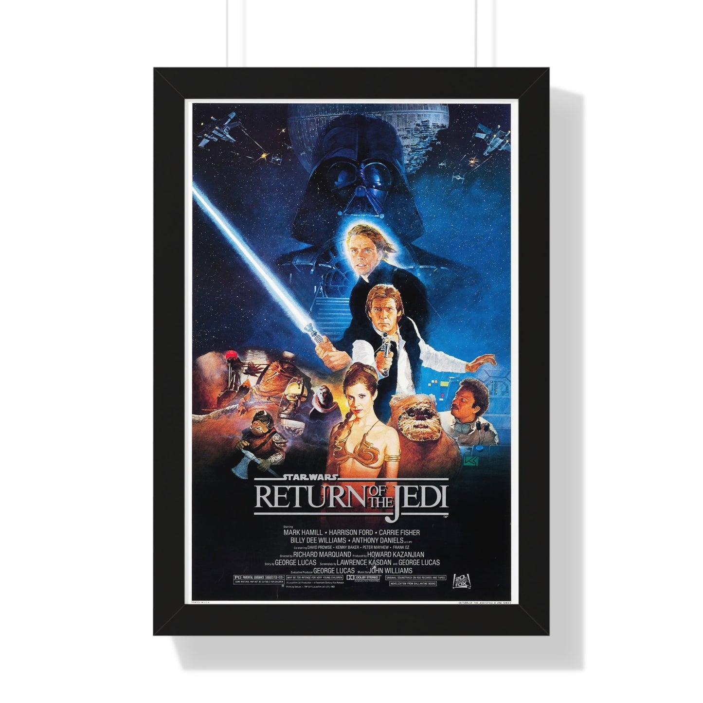 RETURN OF THE JEDI 1983 - Framed Movie Poster-16″ x 24″-The Sticker Space