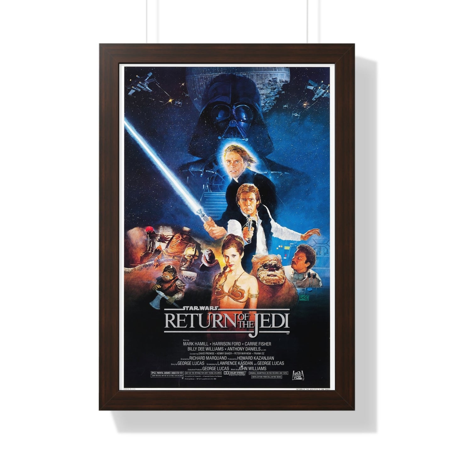 RETURN OF THE JEDI 1983 - Framed Movie Poster-16″ x 24″-The Sticker Space