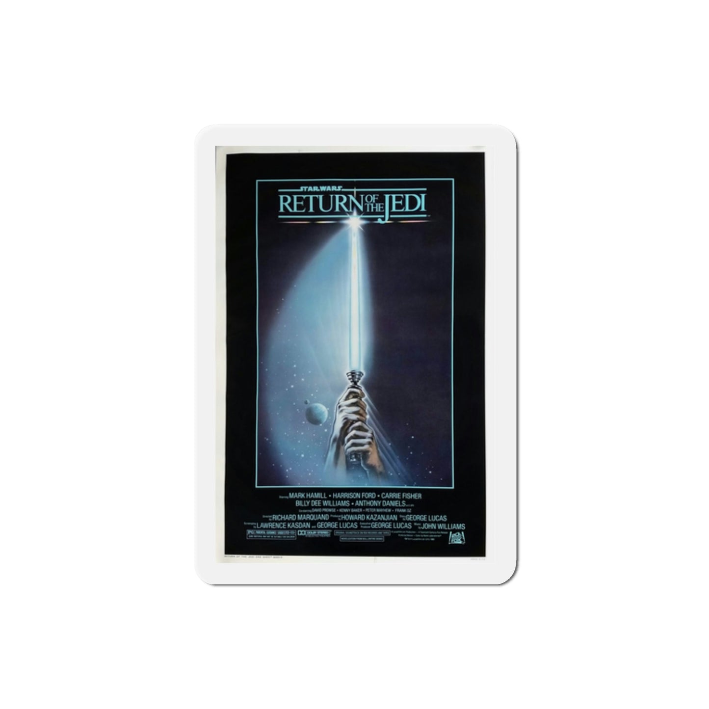 Return of the Jedi 1983 Movie Poster Die-Cut Magnet-2" x 2"-The Sticker Space