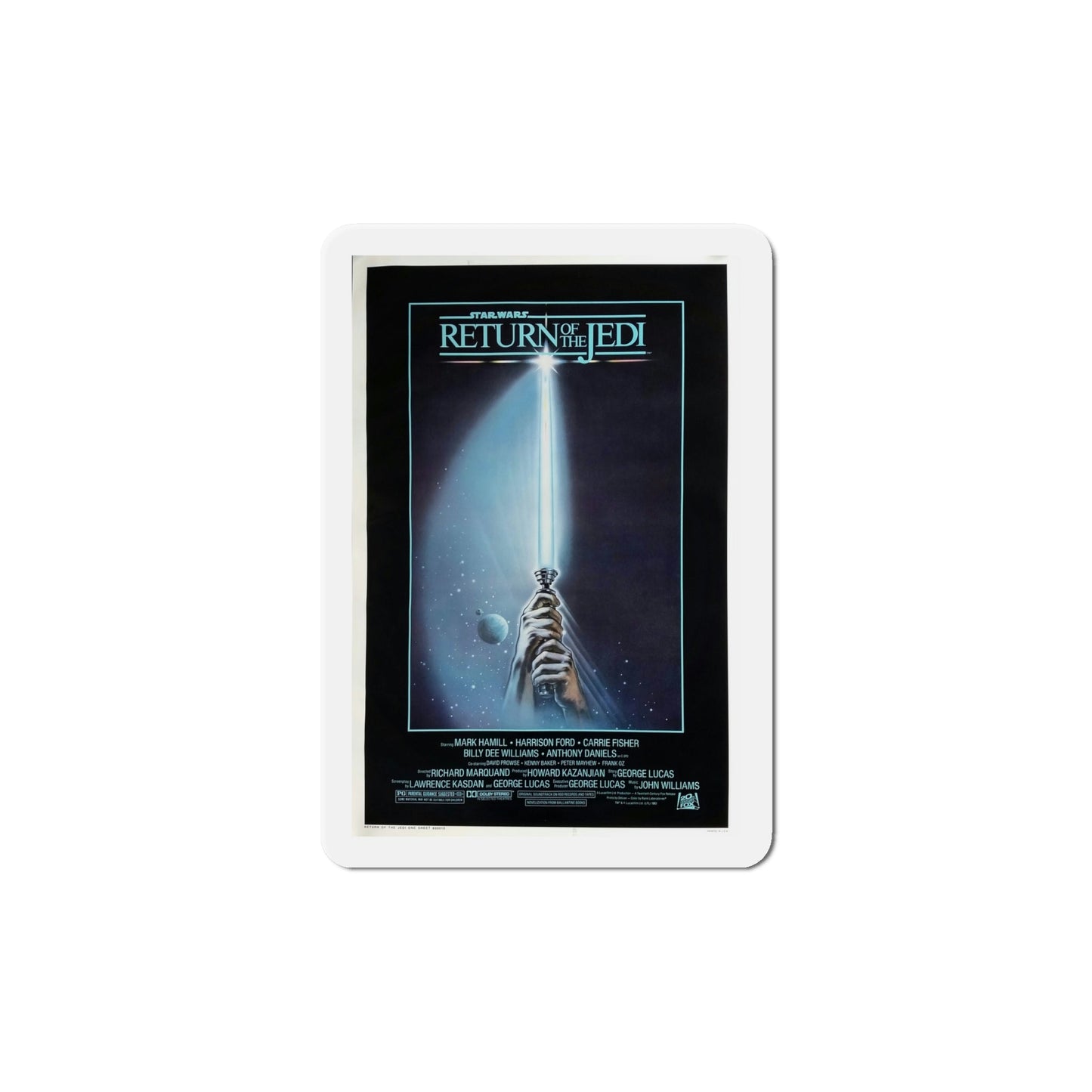 Return of the Jedi 1983 Movie Poster Die-Cut Magnet-6 × 6"-The Sticker Space