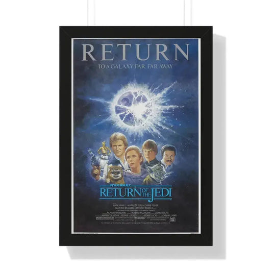 RETURN OF THE JEDI (2) 1983 - Framed Movie Poster 16″ x 24″ Black - The Sticker Space