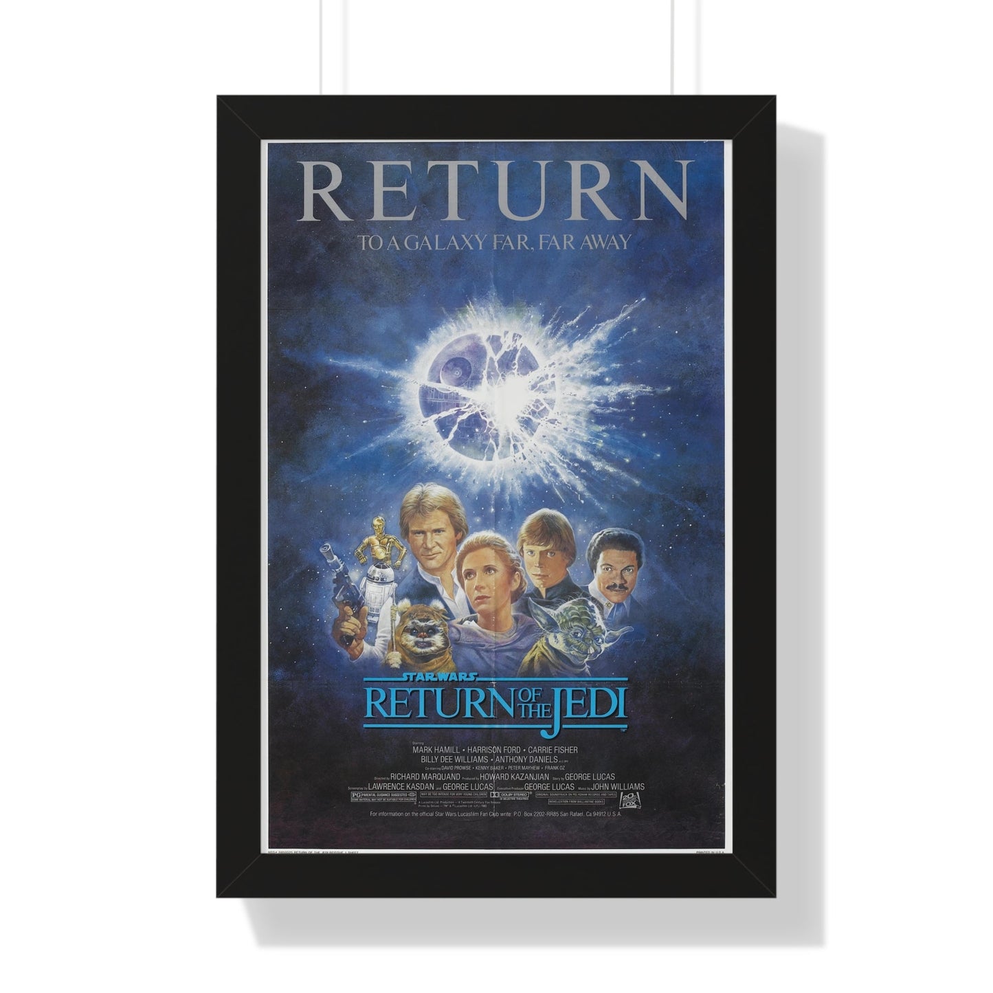 RETURN OF THE JEDI (2) 1983 - Framed Movie Poster-16″ x 24″-The Sticker Space