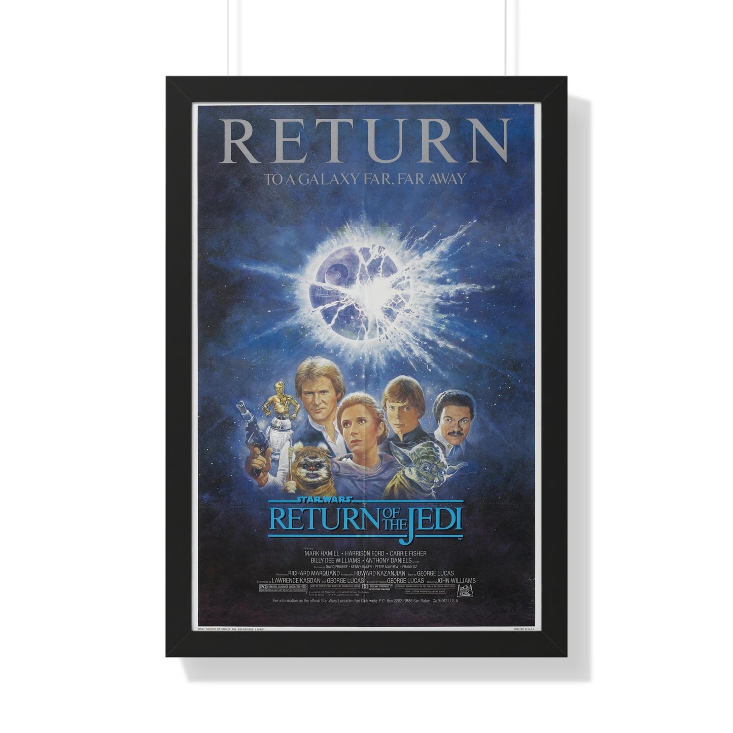 RETURN OF THE JEDI (2) 1983 - Framed Movie Poster-20" x 30"-The Sticker Space