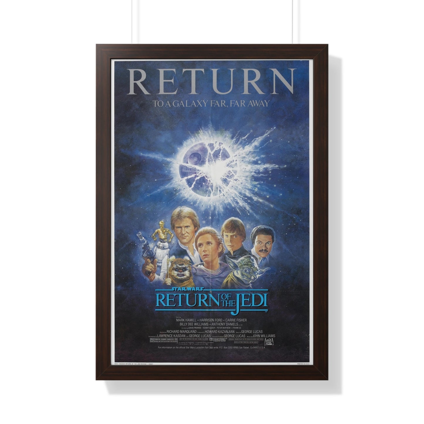 RETURN OF THE JEDI (2) 1983 - Framed Movie Poster-20" x 30"-The Sticker Space