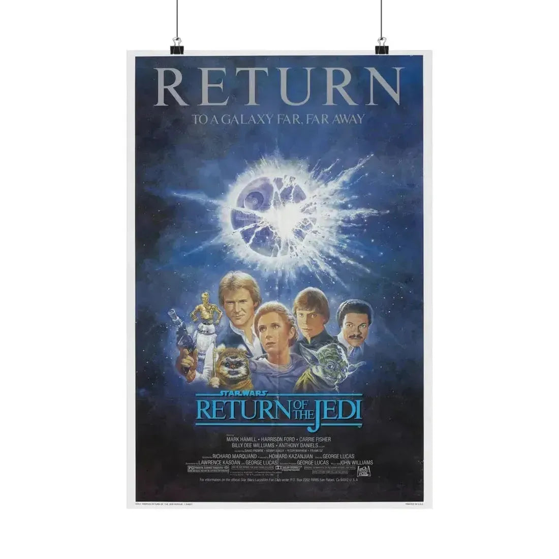 RETURN OF THE JEDI (2) 1983 - Paper Movie Poster 16″ x 24″ Matte - The Sticker Space