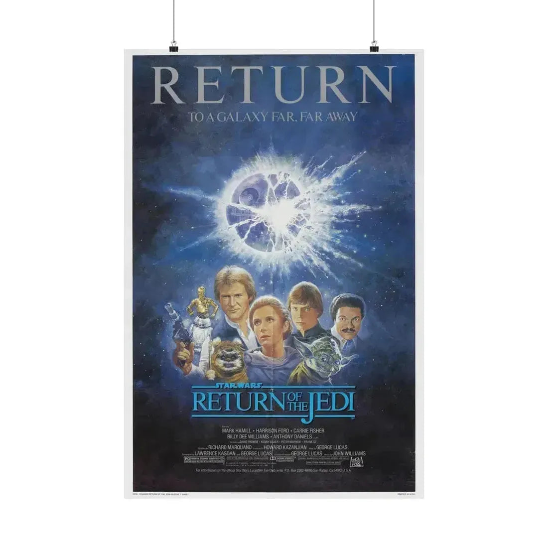 RETURN OF THE JEDI (2) 1983 - Paper Movie Poster 24″ x 36″ Matte - The Sticker Space