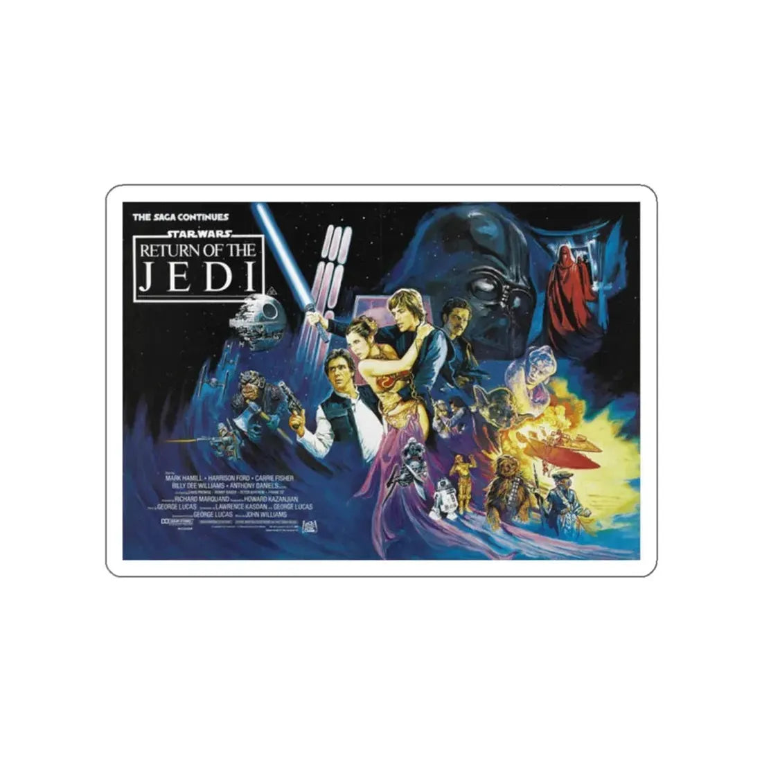 RETURN OF THE JEDI (3) 1983 Movie Poster STICKER Vinyl Die-Cut Decal 2 Inch - The Sticker Space