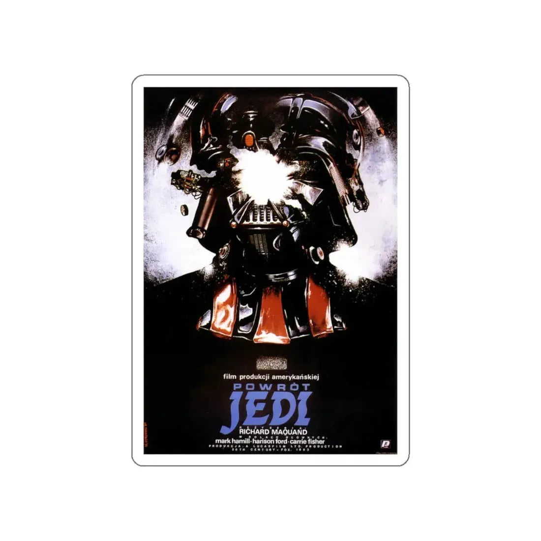 RETURN OF THE JEDI (POLISH) 1983 Movie Poster STICKER Vinyl Die-Cut Decal 6 Inch - The Sticker Space