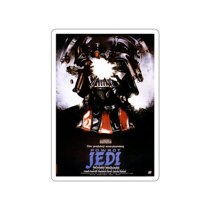 RETURN OF THE JEDI (POLISH) 1983 Movie Poster STICKER Vinyl Die-Cut Decal-White-The Sticker Space