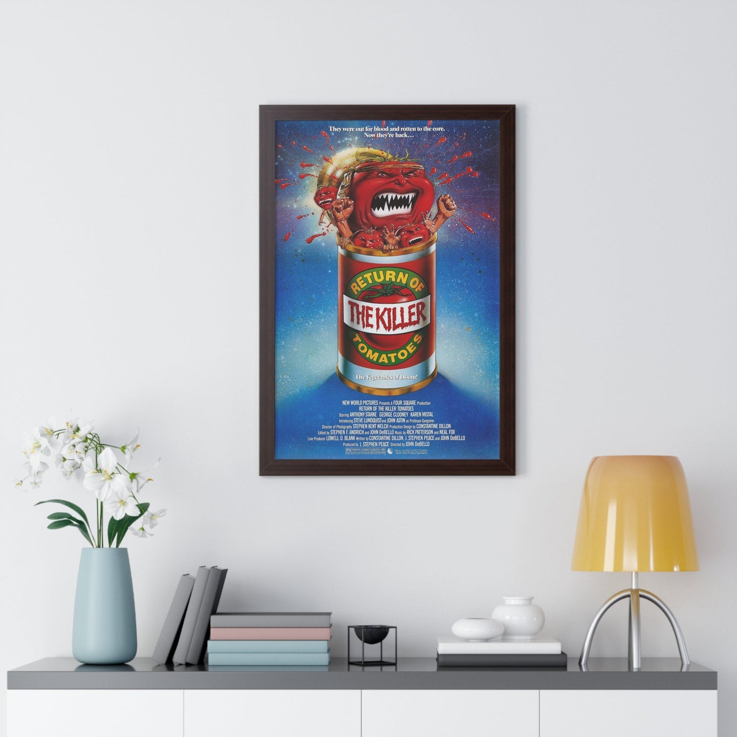 RETURN OF THE KILLER TOMATOES 1988 - Framed Movie Poster-The Sticker Space