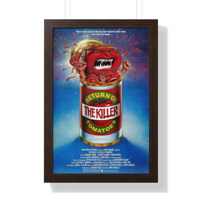 RETURN OF THE KILLER TOMATOES 1988 - Framed Movie Poster-16″ x 24″-The Sticker Space