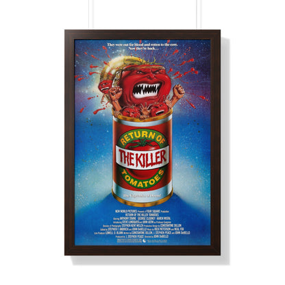 RETURN OF THE KILLER TOMATOES 1988 - Framed Movie Poster-20" x 30"-The Sticker Space