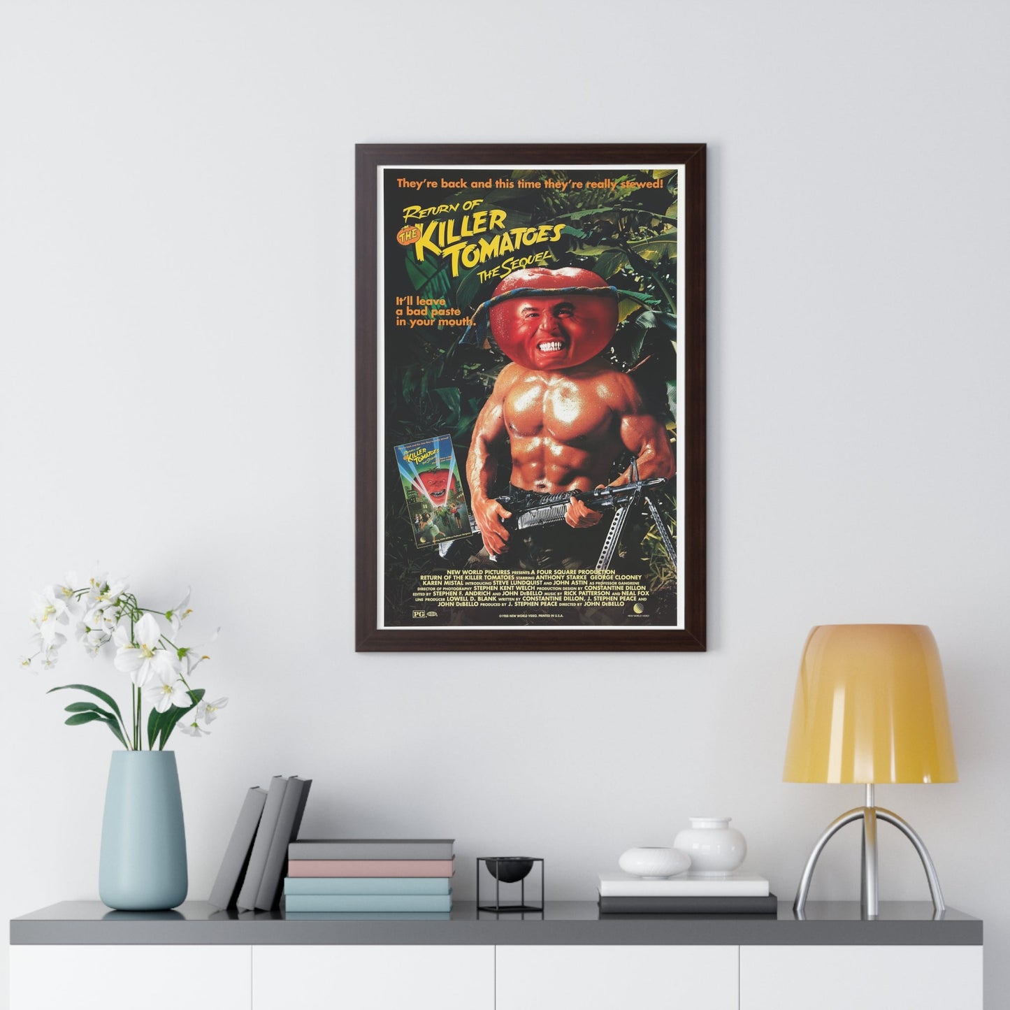 RETURN OF THE KILLER TOMATOES (2) 1988 - Framed Movie Poster-The Sticker Space