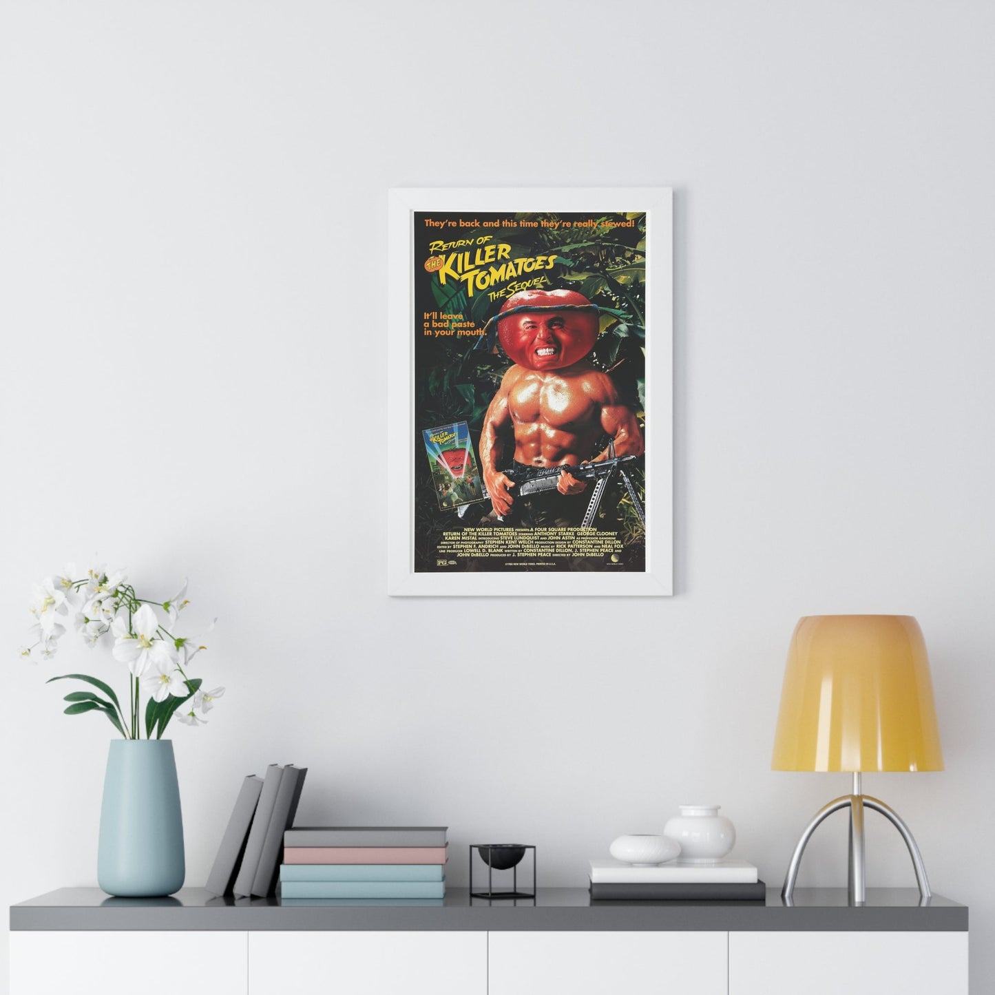 RETURN OF THE KILLER TOMATOES (2) 1988 - Framed Movie Poster-The Sticker Space