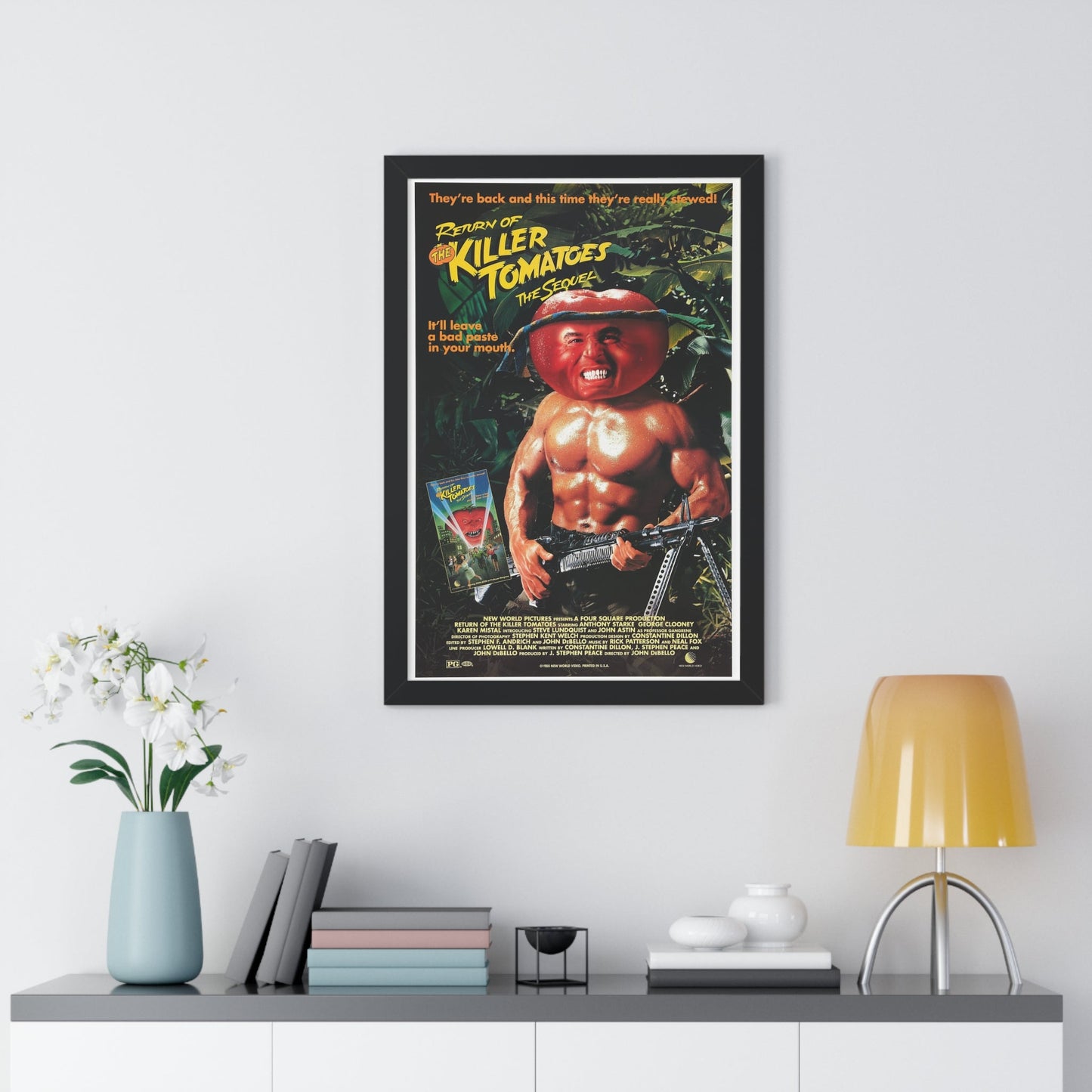 RETURN OF THE KILLER TOMATOES (2) 1988 - Framed Movie Poster-The Sticker Space