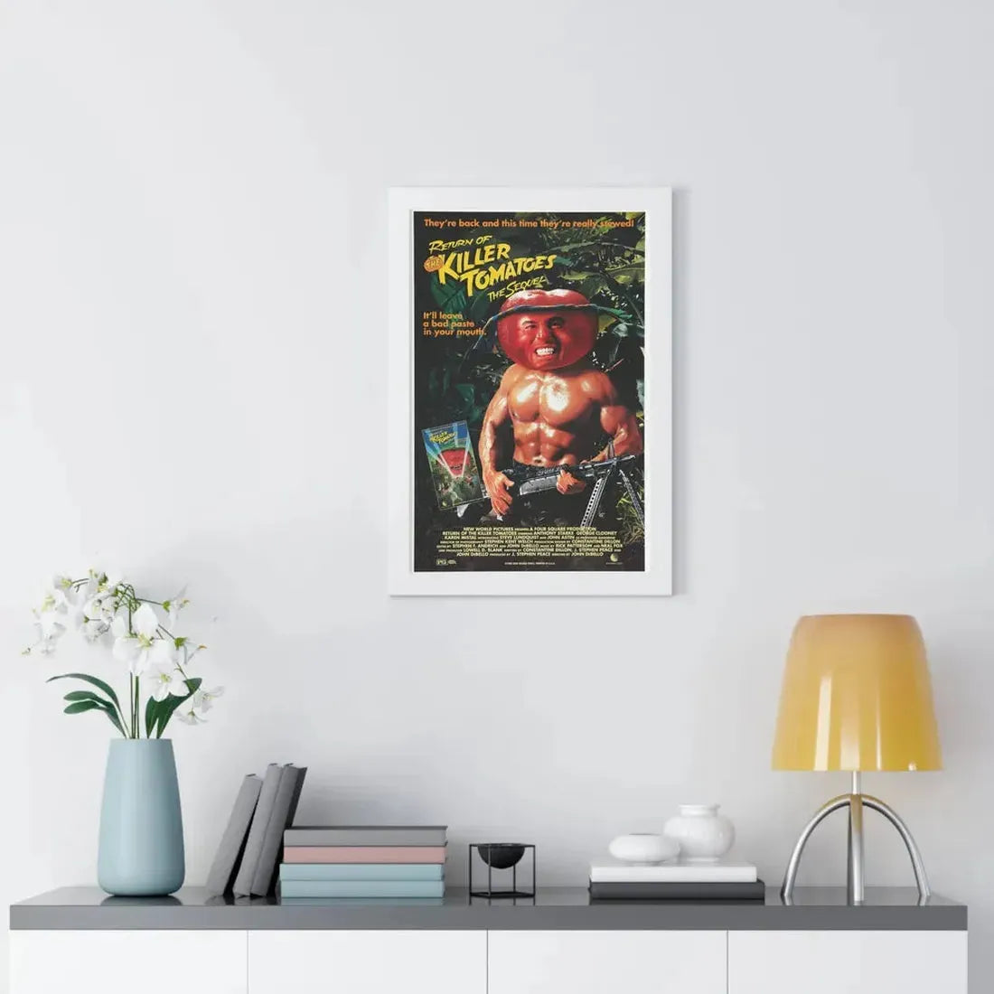RETURN OF THE KILLER TOMATOES (2) 1988 - Framed Movie Poster - The Sticker Space