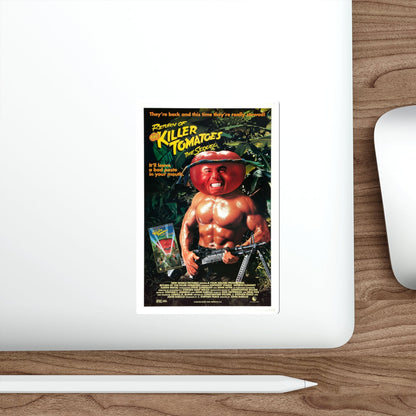 RETURN OF THE KILLER TOMATOES (2) 1988 Movie Poster STICKER Vinyl Die-Cut Decal-The Sticker Space