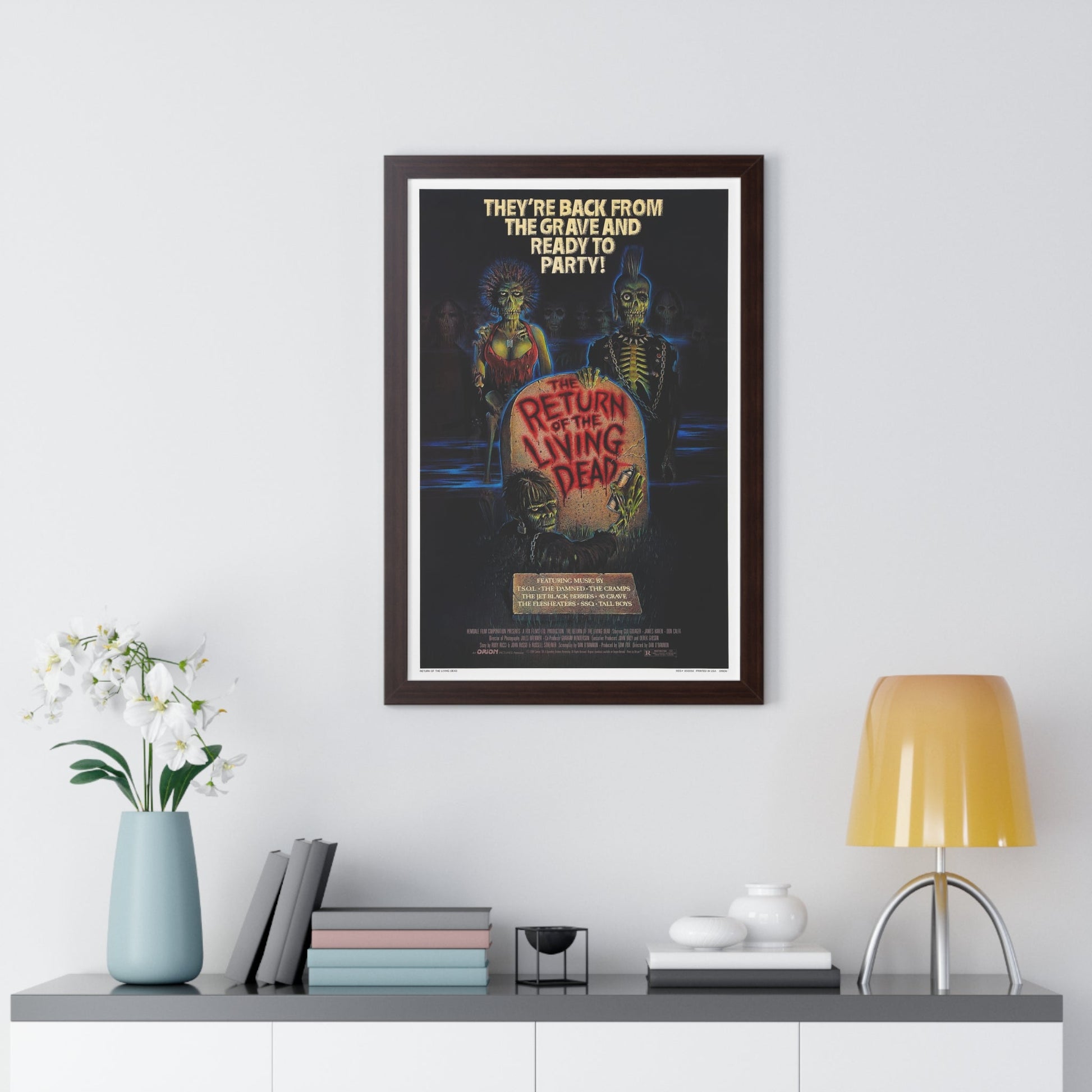 RETURN OF THE LIVING DEAD 1985 - Framed Movie Poster-The Sticker Space