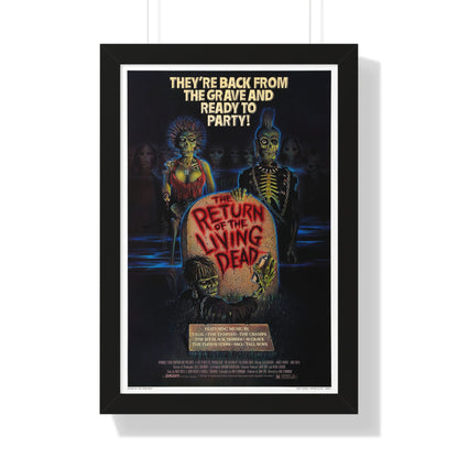 RETURN OF THE LIVING DEAD 1985 - Framed Movie Poster-16″ x 24″-The Sticker Space