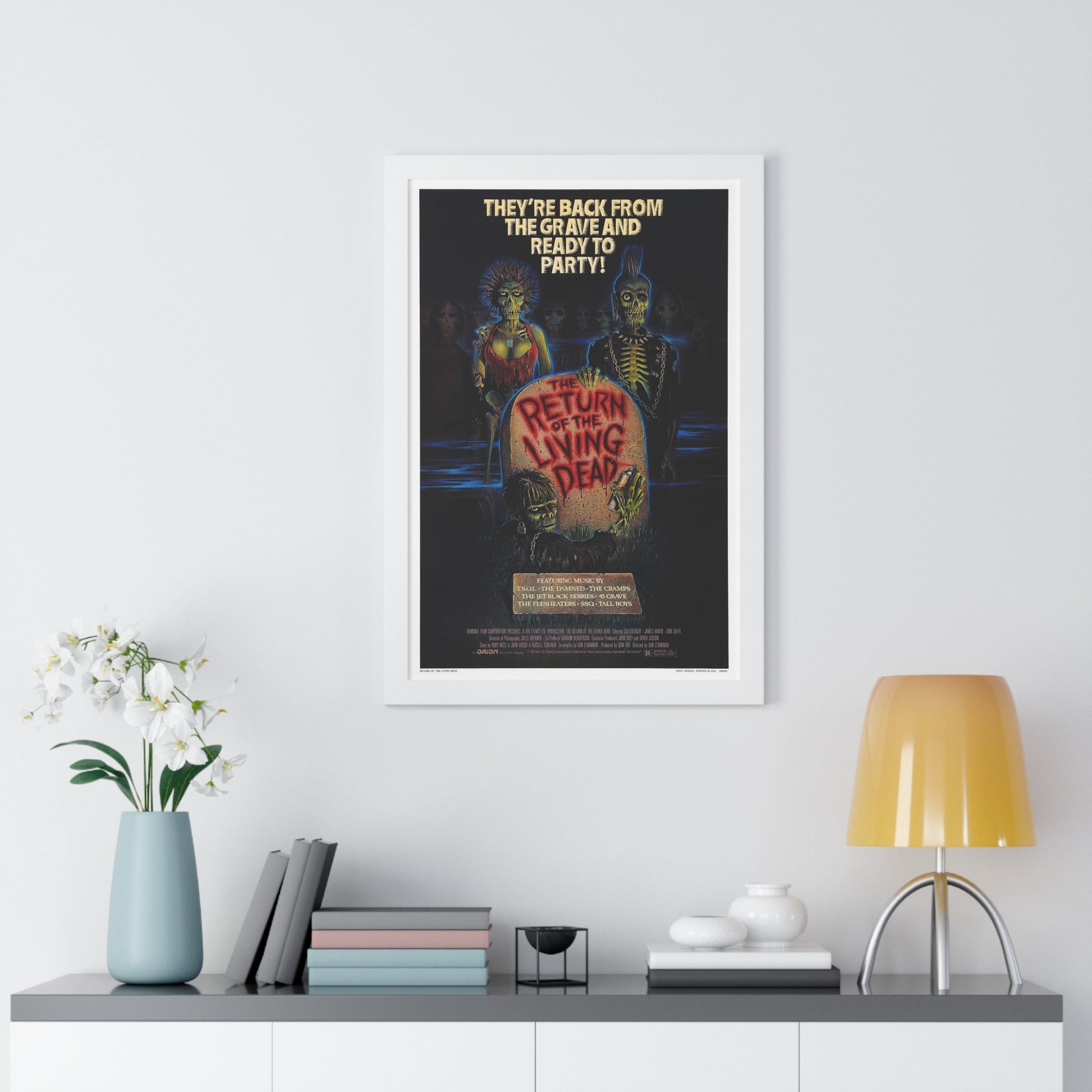 RETURN OF THE LIVING DEAD 1985 - Framed Movie Poster-The Sticker Space