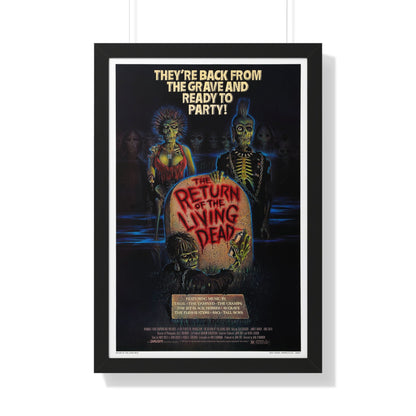 RETURN OF THE LIVING DEAD 1985 - Framed Movie Poster-20" x 30"-The Sticker Space