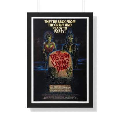 RETURN OF THE LIVING DEAD 1985 - Framed Movie Poster 20" x 30" Black - The Sticker Space