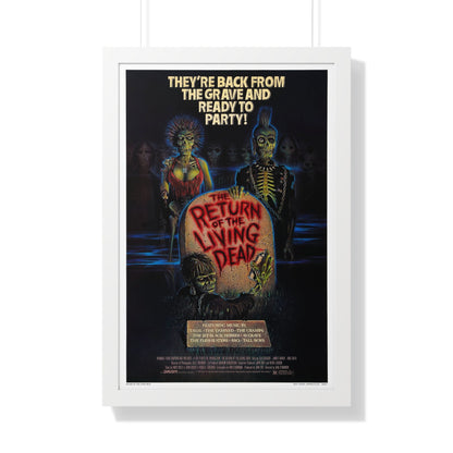 RETURN OF THE LIVING DEAD 1985 - Framed Movie Poster-20" x 30"-The Sticker Space