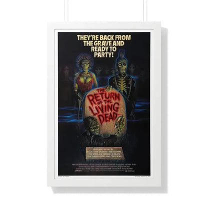 RETURN OF THE LIVING DEAD 1985 - Framed Movie Poster 20" x 30" White - The Sticker Space