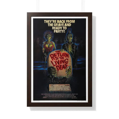 RETURN OF THE LIVING DEAD 1985 - Framed Movie Poster - The Sticker Space