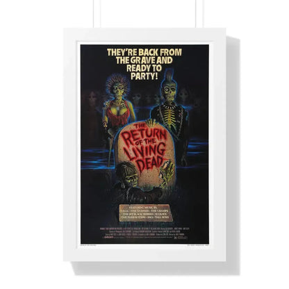RETURN OF THE LIVING DEAD 1985 - Framed Movie Poster - The Sticker Space