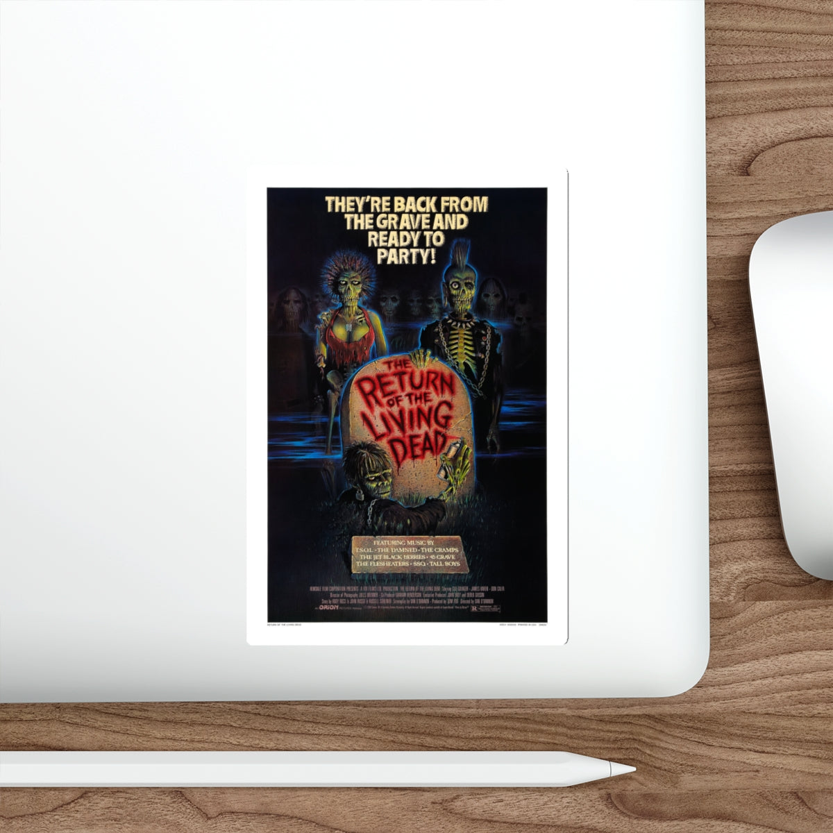 RETURN OF THE LIVING DEAD 1985 Movie Poster STICKER Vinyl Die-Cut Decal-The Sticker Space