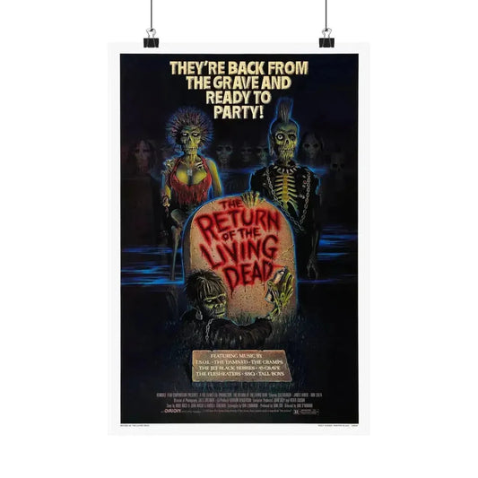 RETURN OF THE LIVING DEAD 1985 - Paper Movie Poster 12″ x 18″ Matte - The Sticker Space
