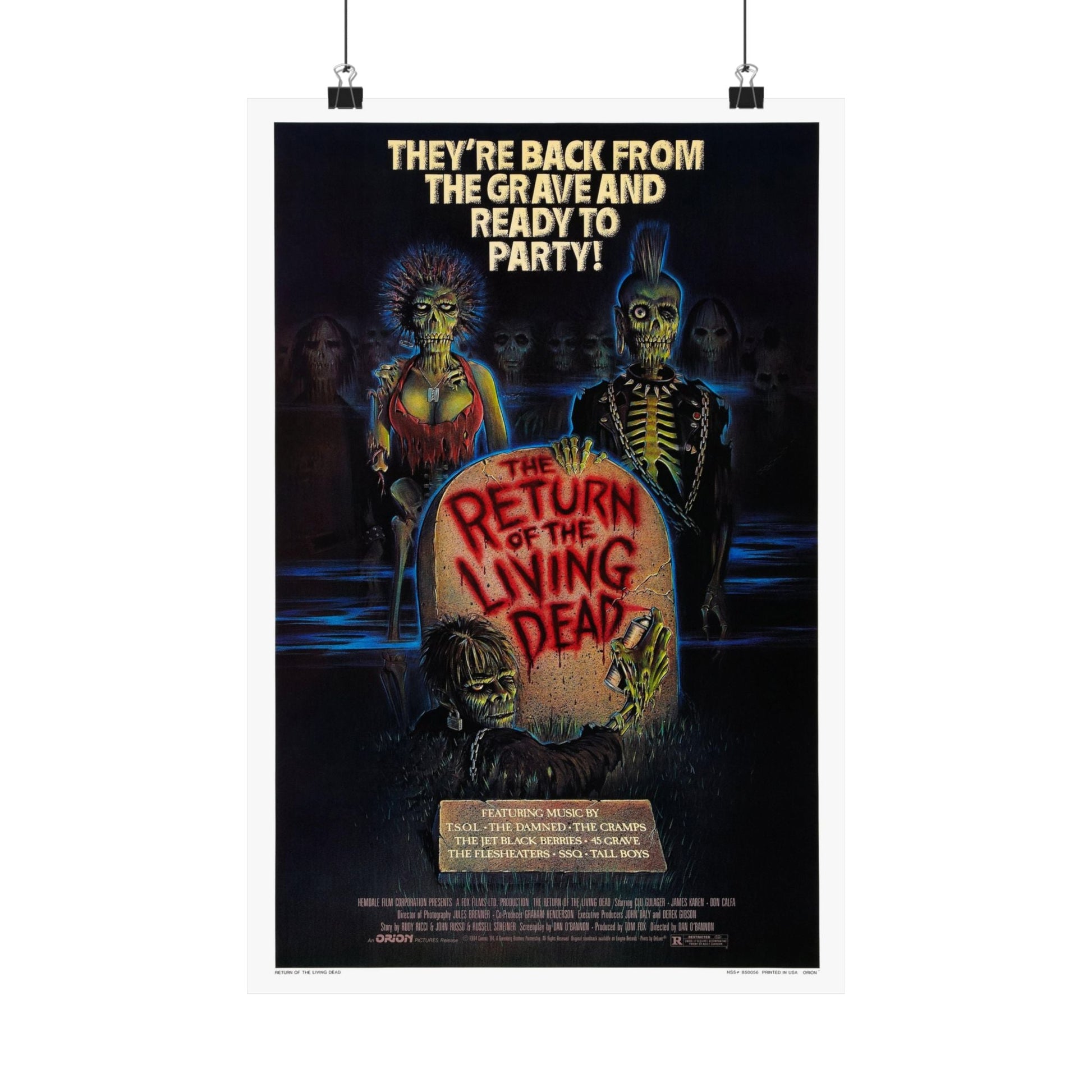 RETURN OF THE LIVING DEAD 1985 - Paper Movie Poster-12″ x 18″-The Sticker Space