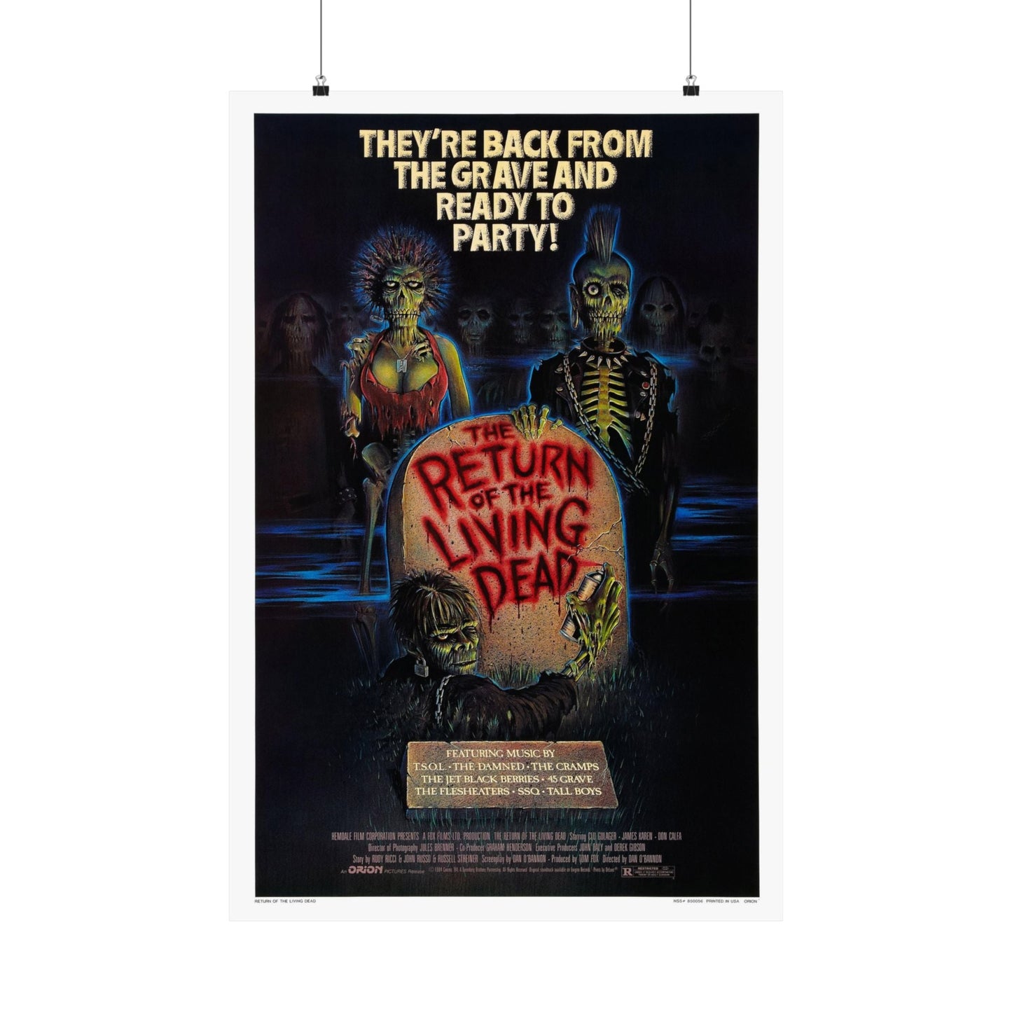 RETURN OF THE LIVING DEAD 1985 - Paper Movie Poster-24″ x 36″-The Sticker Space