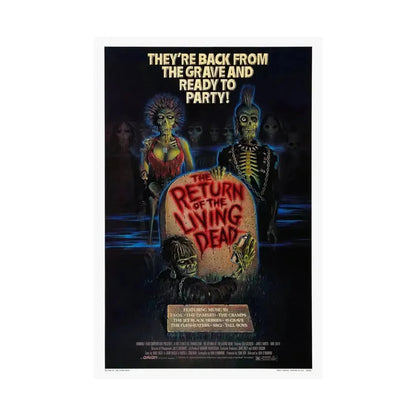 RETURN OF THE LIVING DEAD 1985 - Paper Movie Poster - The Sticker Space