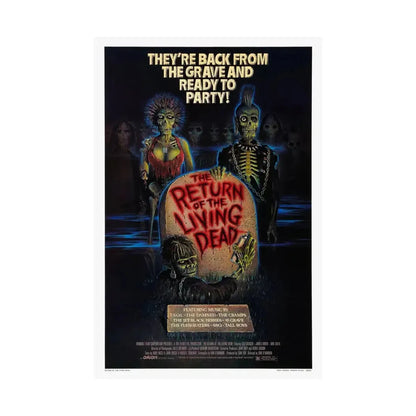 RETURN OF THE LIVING DEAD 1985 - Paper Movie Poster - The Sticker Space