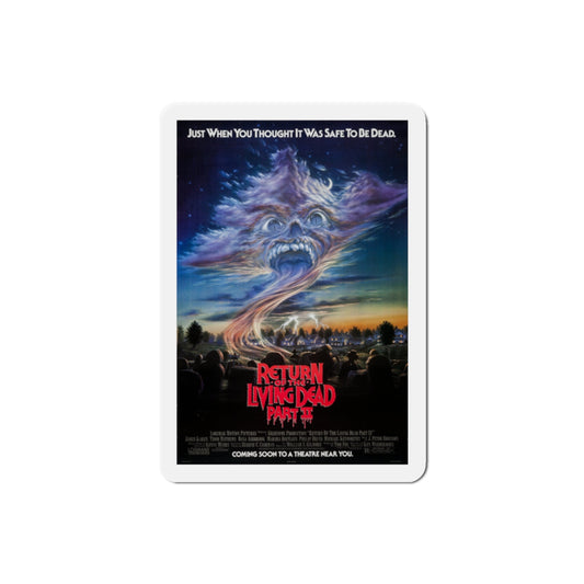 Return of the Living Dead Part II 1988 Movie Poster Die-Cut Magnet-2" x 2"-The Sticker Space