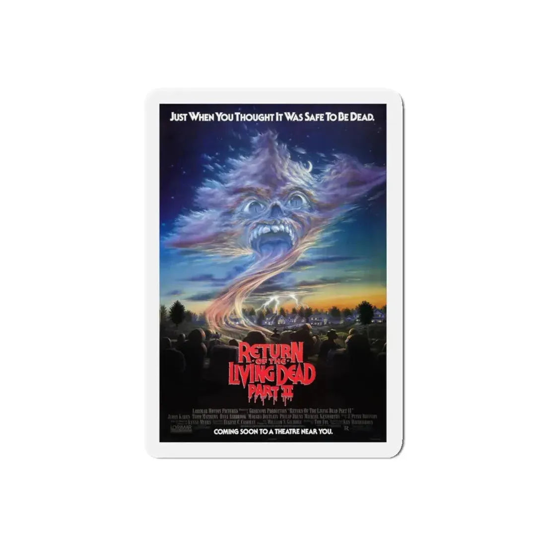 RETURN OF THE LIVING DEAD PART II 1988 Movie Poster - Refrigerator Magnet - The Sticker Space