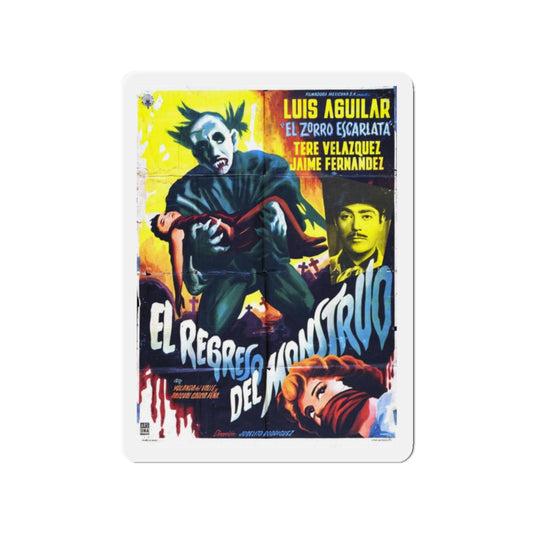 RETURN OF THE MONSTER 1959 Movie Poster - Refrigerator Magnet-2" x 2"-The Sticker Space