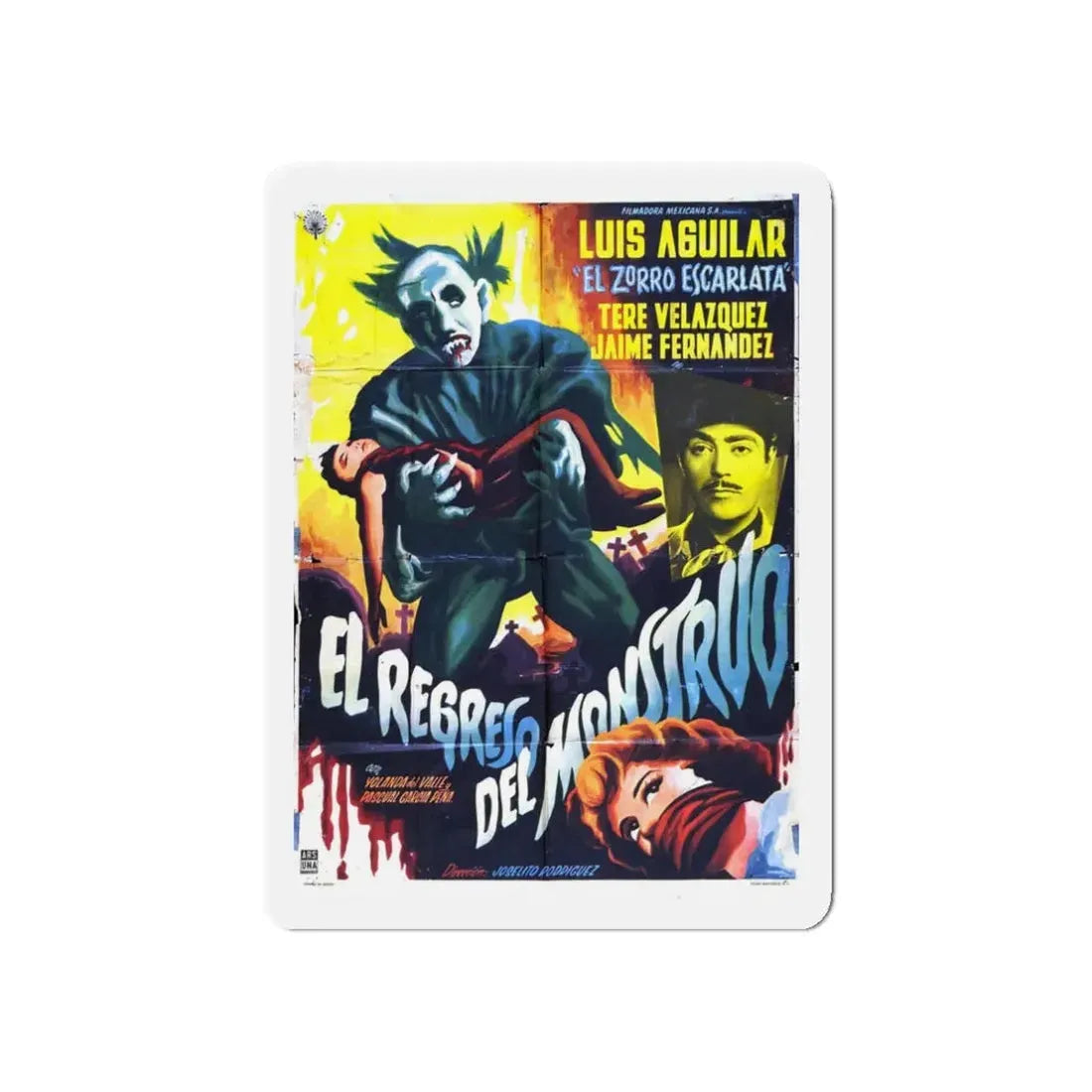 RETURN OF THE MONSTER 1959 Movie Poster - Refrigerator Magnet - The Sticker Space