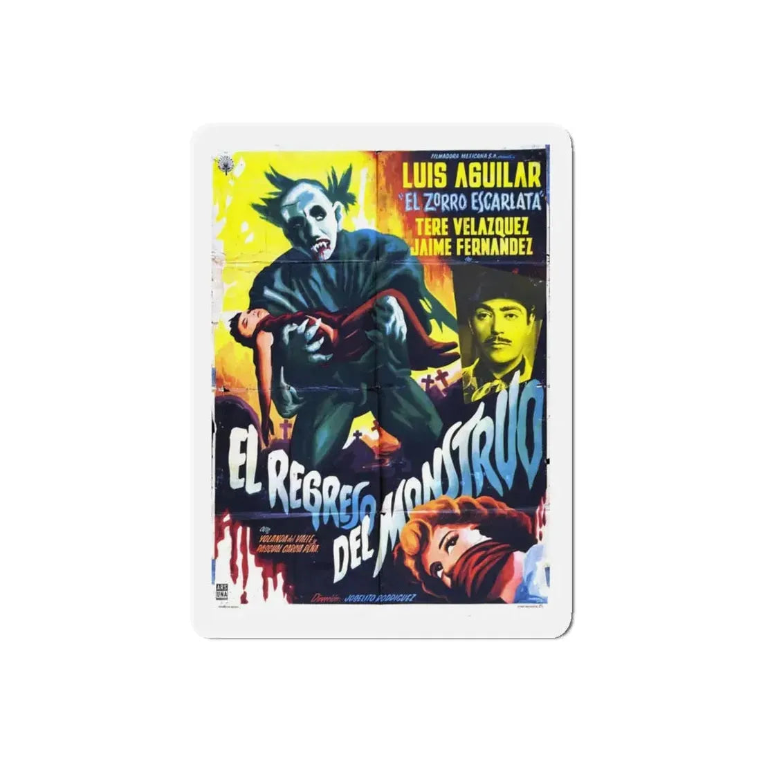 RETURN OF THE MONSTER 1959 Movie Poster - Refrigerator Magnet - The Sticker Space