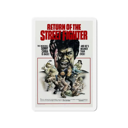 RETURN OF THE STREETFIGHTER 1974 Movie Poster - Refrigerator Magnet - The Sticker Space