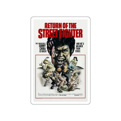 RETURN OF THE STREETFIGHTER 1974 Movie Poster STICKER Vinyl Die-Cut Decal 2 Inch - The Sticker Space