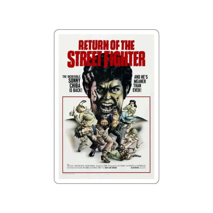 RETURN OF THE STREETFIGHTER 1974 Movie Poster STICKER Vinyl Die-Cut Decal - The Sticker Space