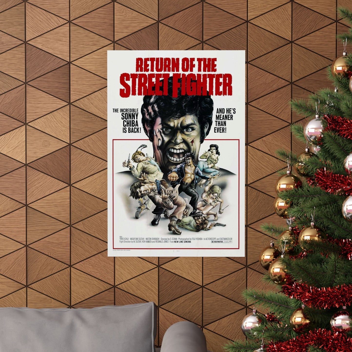 RETURN OF THE STREETFIGHTER 1974 - Paper Movie Poster-The Sticker Space