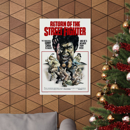 RETURN OF THE STREETFIGHTER 1974 - Paper Movie Poster-The Sticker Space