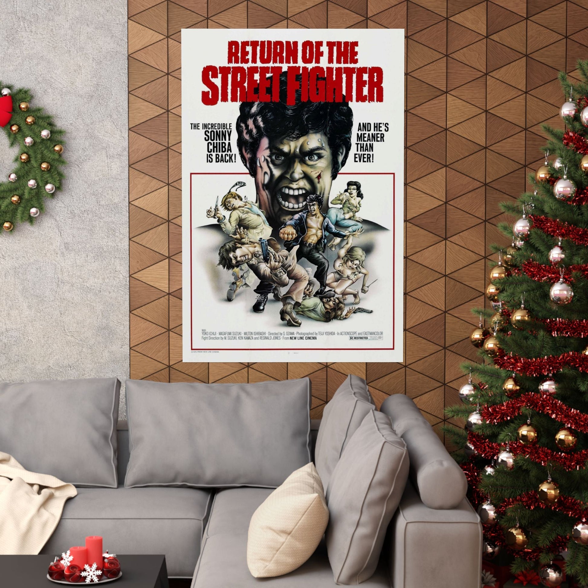 RETURN OF THE STREETFIGHTER 1974 - Paper Movie Poster-The Sticker Space