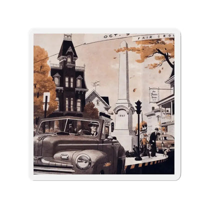 Return of the Thief, Cosmopolitan, March 1957 (Magazine Illustration) Refrigerator Magnet - The Sticker Space