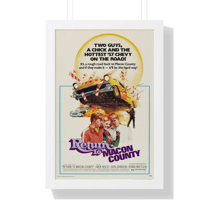 RETURN TO MACON COUNTY 1975 - Framed Movie Poster-16″ x 24″-The Sticker Space