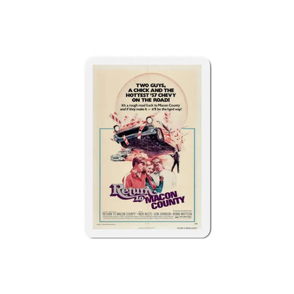 Return to Macon County 1975 Movie Poster Refrigerator Magnet 3 Inch - The Sticker Space